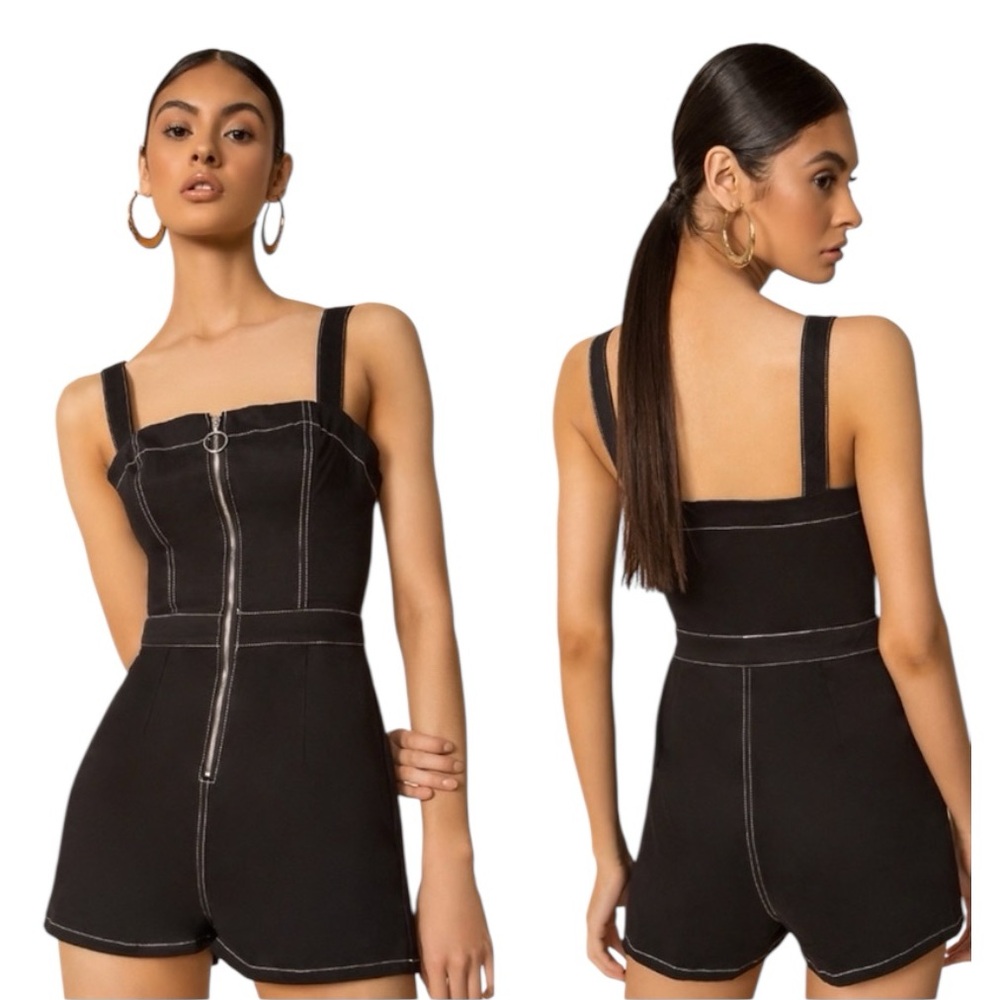 Superdown Kelsie Zip Up Romper